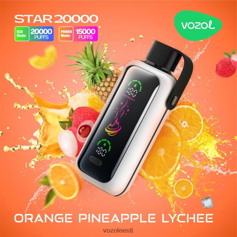 VOZOL Vape Europe - oranž ananassi litši VOZOL STAR 20 000 FTL80015