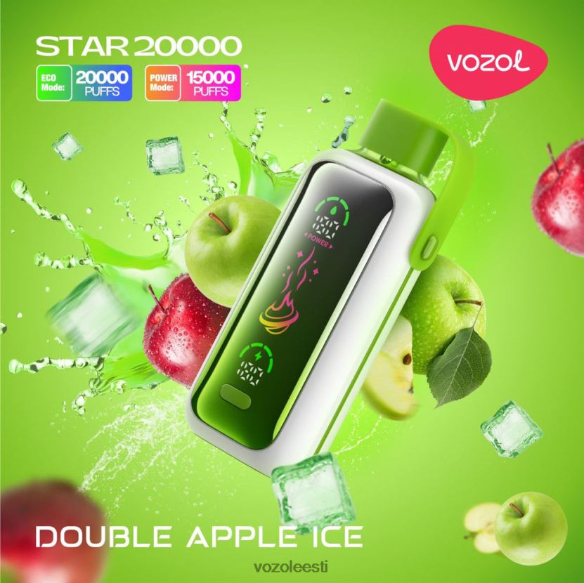 VOZOL Vape Flavors - topelt õunajää VOZOL STAR 20 000 FTL8007