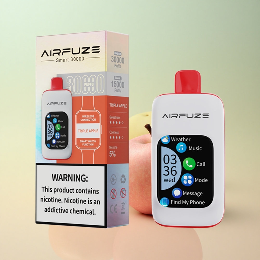 AirFuze Smart 30000 Kolme õuna TFT-kuvariga 5% nikotiini 900mAh