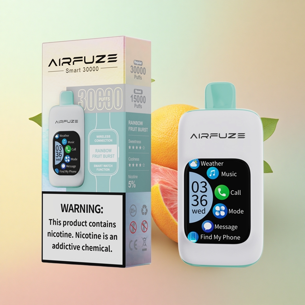 AirFuze Smart 30000 Vikerkaare Viljalõhna Plahvatus 900mAh 5% nikotiini