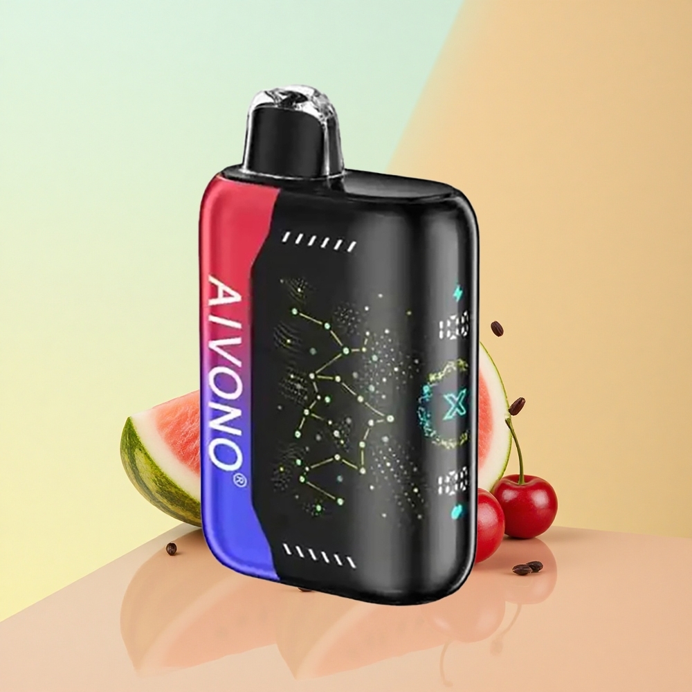 Aivono Aim Boom 25000 Jahutatud arbuus-kirssool 28ml 650mAh 0% nikotiini
