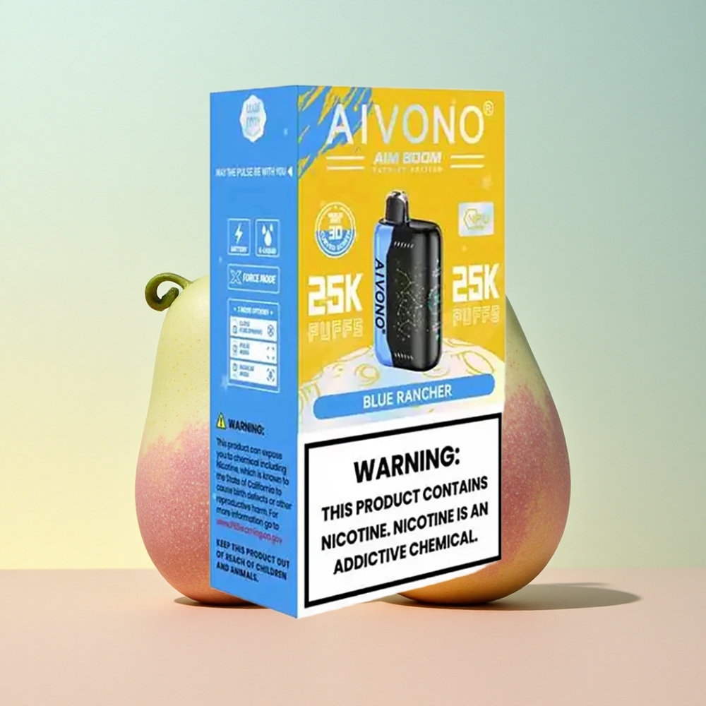 Aivono Aim Boom 25000 Sinine Rancher 650mAh 0% nikotiini