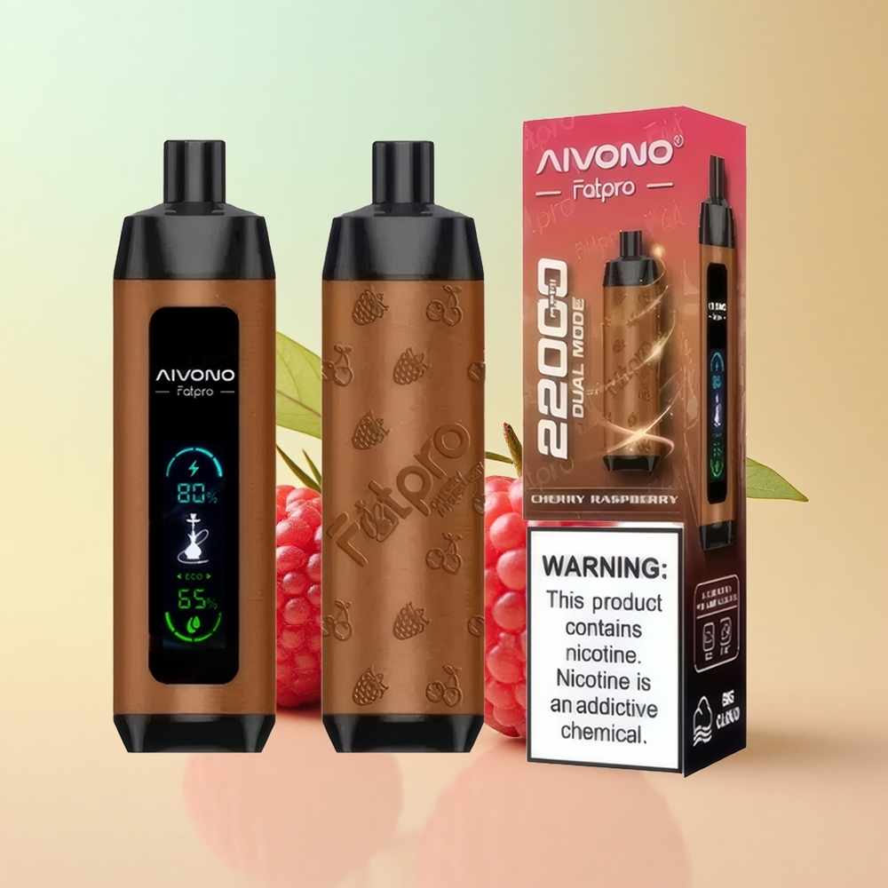 Aivono Aim Fatpro 22000 Kirsvaarasmari 5% nikotiini 600mAh 28ml