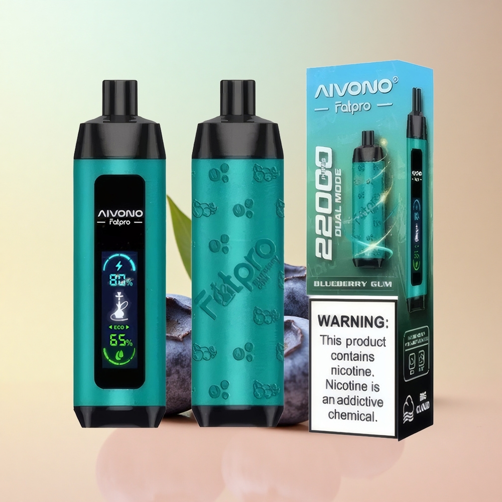Aivono Aim Fatpro 22000 Mustika Relv 28ml Nikotiiniga 600mAh
