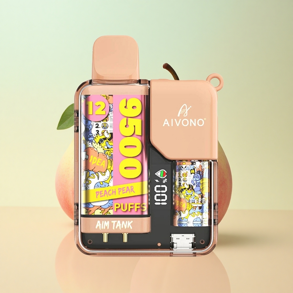 Aivono Aim Tank 9500 Virsiik Pirnipuu 18ml 650mAh 5% nikotiini