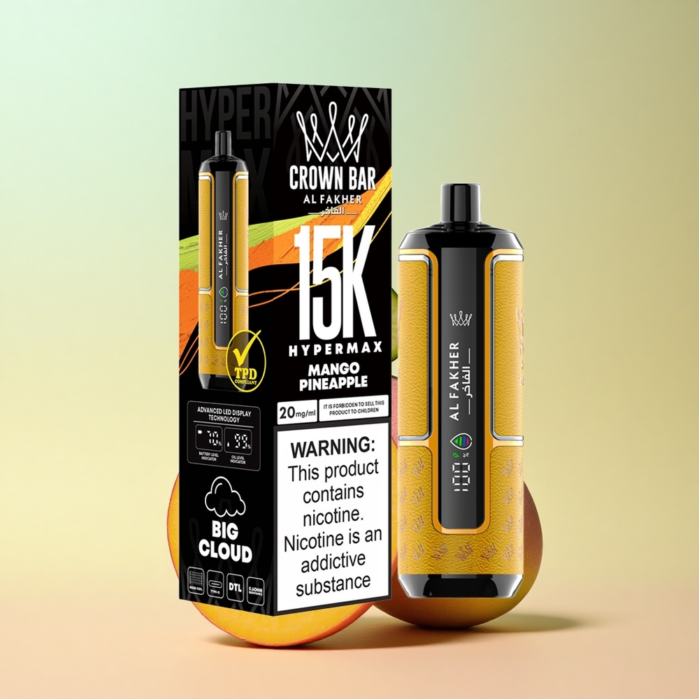 Al Fakher Crown Bar 15K Hypermax Mango-Ananass 600mAh 22ml