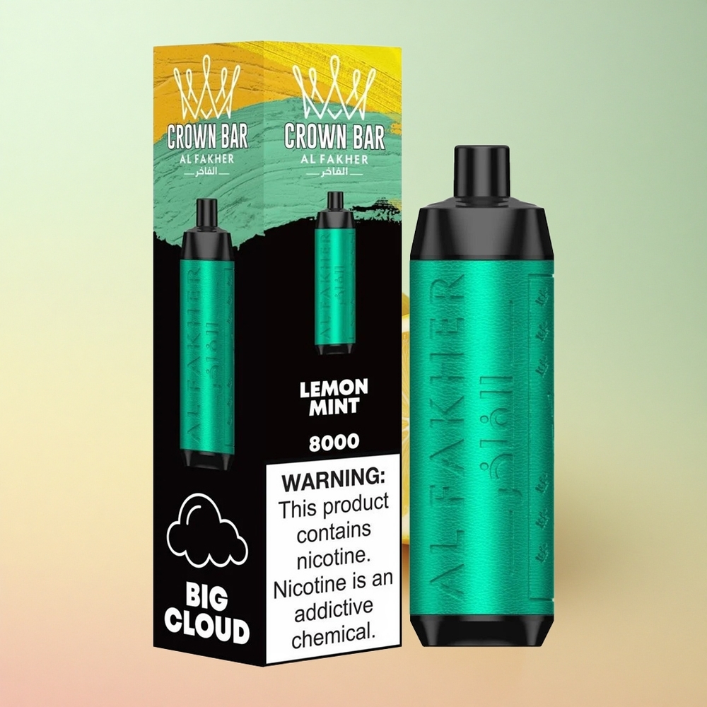 Al Fakher Crown Bar 8000 Crystal Sidrunimeliss 600mAh 18ml Nikotiin