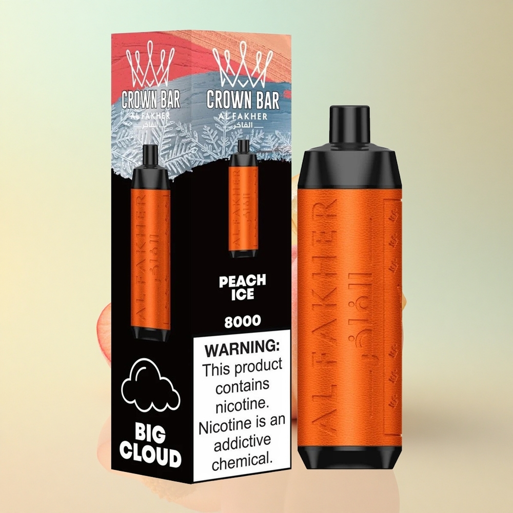 Al Fakher Crown Bar 8000 Crystal Virsiisu Kristall-Veip 600mAh 18ml Nikotiiniga